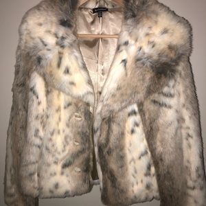 New Leopard Faux Fur Coat
